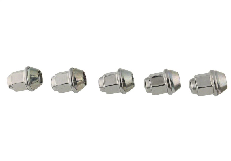 Ford Mustang Lug Nut Kit - Ford Racing - Steel Lug Nut w/Polished Stainless Steel Cap, Conical Seat - 60 Degree, 13/16 in. Hex - `64-`14
